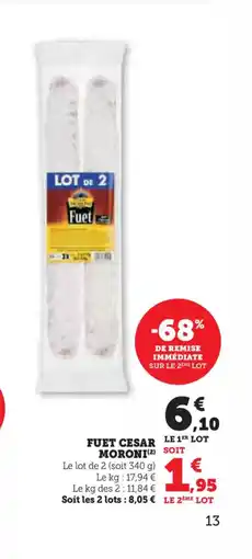 U Express MORONI Fuet cesar offre