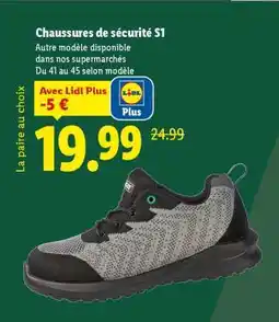 Lidl Chaussures de sécurité S1 offre