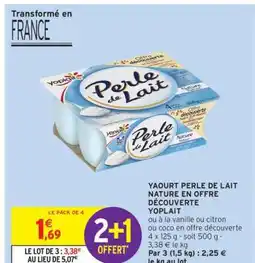 Intermarché Hyper Yaourt Perle de Lait Nature offre