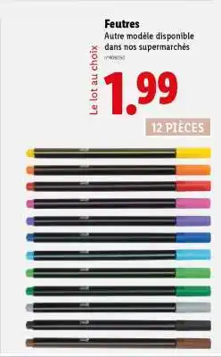 Lidl Feutres offre