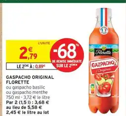 Intermarché Hyper GASPACHO ORIGINAL FLORETTE offre