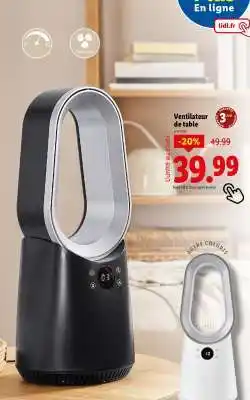 Lidl Ventilateur de table offre