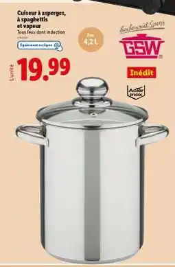 Lidl Cuiseur à asperges, à spaghettis et vapeur offre
