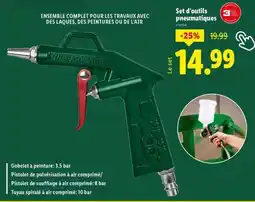 Lidl Set d'outils pneumatiques offre