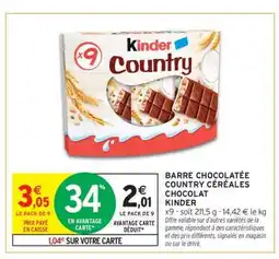 Intermarché Hyper KINDER COUNTRY offre