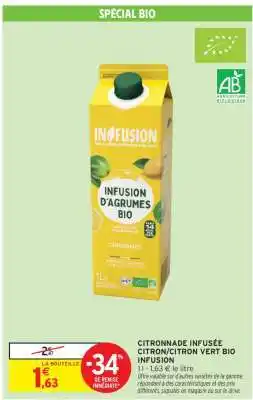Intermarché Hyper INFUSION D'AGRUMES BIO offre