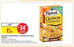 Intermarché Contact Quinoa Gourmand 3 Quinoas et Blé Tipiak offre