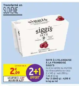 Intermarché Contact SKYR À L'ISLANDAISE À LA FRAMBOISE SIGGI'S offre