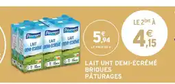 Intermarché Express Lait UHT Demi-Écrémé Briques Pâturages offre