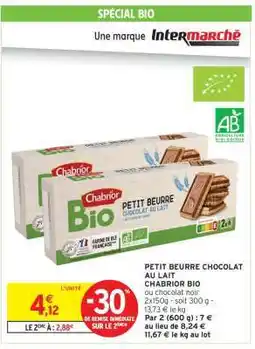 Intermarché Contact PETIT BEURRE CHOCOLAT AU LAIT offre