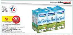 Intermarché Contact Lait UHT Demi-Écrémé Briques Pâturages offre