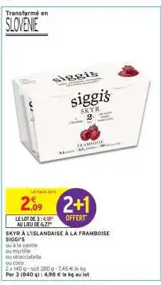 Intermarché Express SKYR À L'ISLANDAISE À LA FRAMBOISE offre
