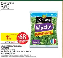 Intermarché Express MÂCHE FORMAT FAMILIAL FLORETTE offre