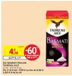 Intermarché Riz Basmati Penjab Taureau Ailé offre