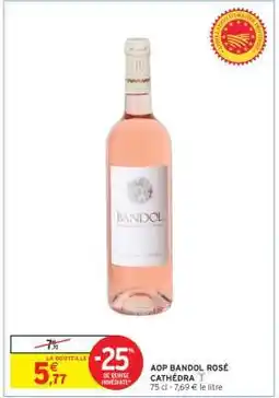Intermarché AOP Bandol Rosé Cathedra offre