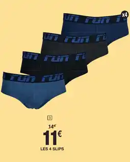 Cora Slips homme x 4 offre