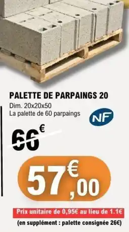 E.Leclerc Palette de parpaings 20 offre