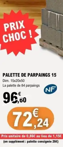 E.Leclerc Palette de parpaings 15 offre