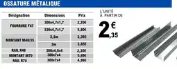 E.Leclerc Ossature métalique offre