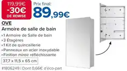 Costco Ove armoire de salle de bain offre