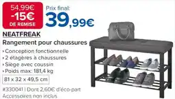 Costco Neatfreak rangement pour chaussures offre