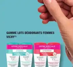 E.Leclerc Parapharmacie Gamme lots déodorants femmes vichy offre
