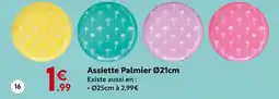 Maxi Bazar Assiette Palmier Ø21cm offre
