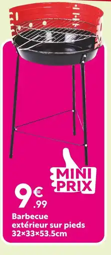Maxi Bazar Barbecue extérieur sur pieds offre
