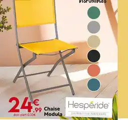 Maxi Bazar HESPERIDE Chaise modula offre