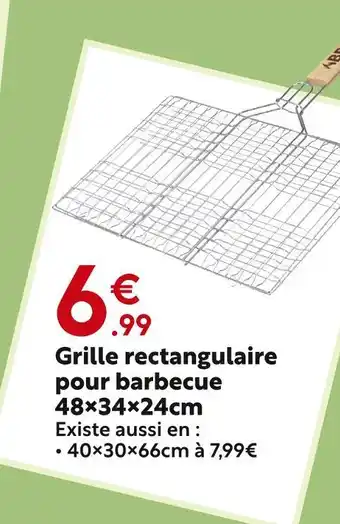 Maxi Bazar Grille rectangulaire pour barbecue offre