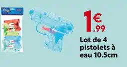 Maxi Bazar Lot de 4 pistolets à eau offre