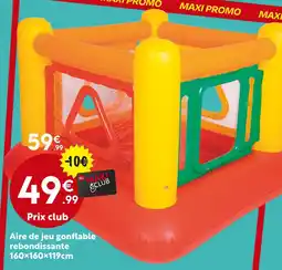Maxi Bazar Aire de jeu gonflable rebondissante offre