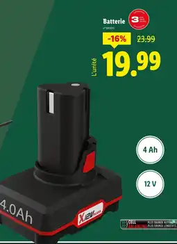 Lidl Batterie offre