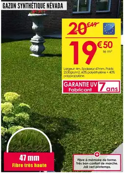 Décor Discount NÉVADA Gazon synthétique offre