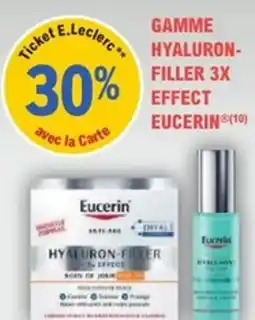 E.Leclerc Parapharmacie Gamme hyaluron-filler 3x effect eucerin offre