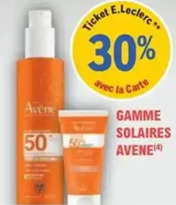 E.Leclerc Parapharmacie Gamme solaires avene offre
