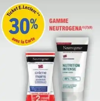E.Leclerc Parapharmacie Gamme neutrogena offre