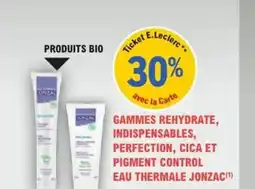 E.Leclerc Parapharmacie Gammes rehydrate, indispensables, perfection, cica et pigment control eau thermale jonzac offre