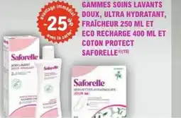 E.Leclerc Parapharmacie Gammes soins lavants doux, ultra hydratant, fraicheur 250 ml et saforelle offre