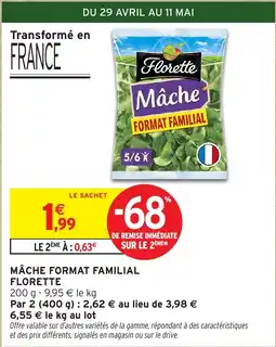 Intermarché Express Mâche format familial florette offre