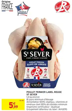 Intermarché Express Poulet fermier label rouge st sever offre
