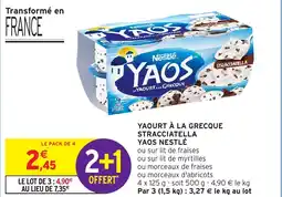Intermarché Express Yaourt à la grecque stracciatella yaos nestlé offre