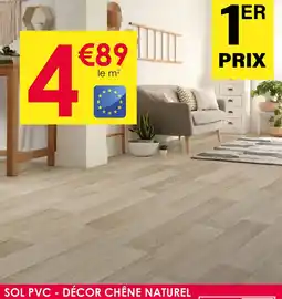 Décor Discount Sol pvc - décor chêne naturel offre