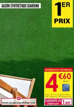 Décor Discount Gazon synthétique giardino offre