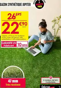 Décor Discount Gazon synthétique jupiter offre