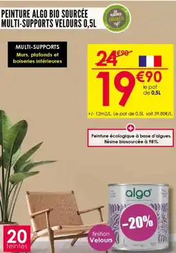 Décor Discount Peinture algo bio sourcée multi-supports velours 0,5l offre