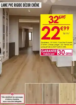 Décor Discount Lame pvc rigide décor chêne offre