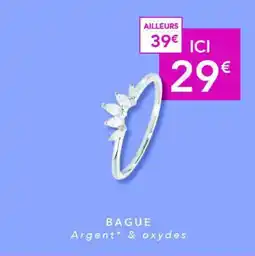 Trésor Bijoux Bague argent & oxydes offre