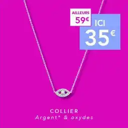 Trésor Bijoux Collier argent & oxydes offre