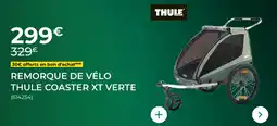 Feu Vert Remorque de vélo thule coaster xt verte offre